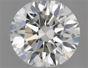 Picture of Natural Diamond 0.42 Carats, Round with Excellent Cut, H Color, IF Clarity and Certified by IGI