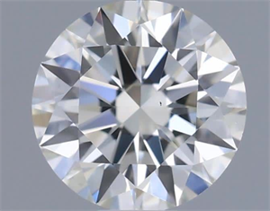 Picture of Natural Diamond 0.41 Carats, Round with Excellent Cut, I Color, VS1 Clarity and Certified by IGI