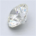 Natural Diamond 2.01 Carats, Round with Excellent Cut, J Color, SI1 Clarity and Certified by GIA