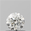 Natural Diamond 0.50 Carats, Round with Good Cut, J Color, SI1 Clarity and Certified by IGI