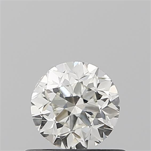 Picture of Natural Diamond 0.50 Carats, Round with Good Cut, J Color, SI1 Clarity and Certified by IGI