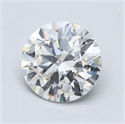 Natural Diamond 2.00 Carats, Round with Excellent Cut, I Color, I1 Clarity and Certified by GIA