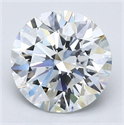 Natural Diamond 2.00 Carats, Round with Excellent Cut, E Color, VVS2 Clarity and Certified by GIA