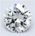 Natural Diamond 1.74 Carats, Round with Very Good Cut, G Color, VS2 Clarity and Certified by GIA