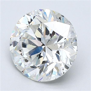 Picture of Natural Diamond 2.03 Carats, Round with Very Good Cut, H Color, VS2 Clarity and Certified by GIA