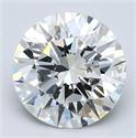 Natural Diamond 2.04 Carats, Round with Excellent Cut, H Color, VS1 Clarity and Certified by GIA