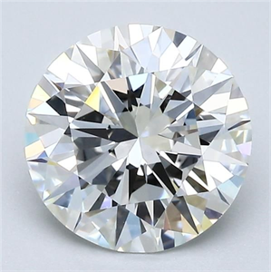 Picture of Natural Diamond 2.04 Carats, Round with Excellent Cut, H Color, VS1 Clarity and Certified by GIA