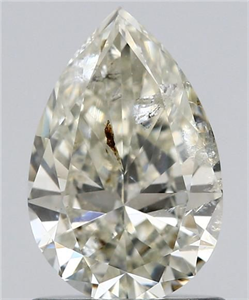 Picture of Natural Diamond 1.03 Carats, Pear with  Cut, J Color, I1 Clarity and Certified by IGI