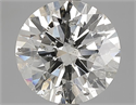 Natural Diamond 3.00 Carats, Round with Excellent Cut, J Color, SI2 Clarity and Certified by IGI