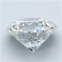 Natural Diamond 3.71 Carats, Round with Excellent Cut, F Color, VVS2 Clarity and Certified by GIA