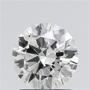 Picture of Natural Diamond 1.30 Carats, Round with Excellent Cut, F Color, IF Clarity and Certified by GIA