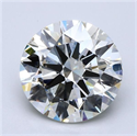 Natural Diamond 7.07 Carats, Round with Excellent Cut, K Color, SI1 Clarity and Certified by GIA