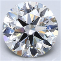 Natural Diamond 5.02 Carats, Round with Excellent Cut, H Color, SI2 Clarity and Certified by GIA