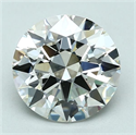 Natural Diamond 2.70 Carats, Round with Excellent Cut, I Color, VVS1 Clarity and Certified by GIA