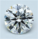 Natural Diamond 2.03 Carats, Round with Excellent Cut, G Color, VS2 Clarity and Certified by GIA