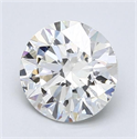 Natural Diamond 1.80 Carats, Round with Excellent Cut, G Color, VS2 Clarity and Certified by GIA