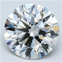 Natural Diamond 5.29 Carats, Round with Excellent Cut, K Color, VS2 Clarity and Certified by GIA