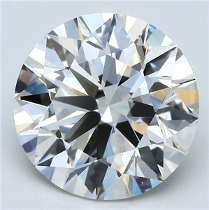 Picture of Natural Diamond 5.29 Carats, Round with Excellent Cut, K Color, VS2 Clarity and Certified by GIA