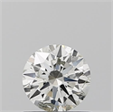 Natural Diamond 0.51 Carats, Round with Excellent Cut, I Color, SI2 Clarity and Certified by IGI