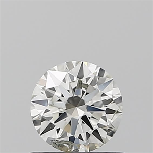 Picture of Natural Diamond 0.51 Carats, Round with Excellent Cut, I Color, SI2 Clarity and Certified by IGI