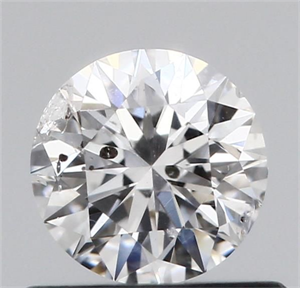 Picture of Natural Diamond 0.50 Carats, Round with Very Good Cut, D Color, I1 Clarity and Certified by GIA