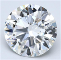 Natural Diamond 6.29 Carats, Round with Excellent Cut, H Color, VVS2 Clarity and Certified by GIA