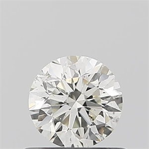 Picture of Natural Diamond 0.50 Carats, Round with Very Good Cut, I Color, SI1 Clarity and Certified by IGI