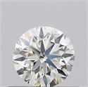 Natural Diamond 0.40 Carats, Round with Very Good Cut, J Color, SI1 Clarity and Certified by GIA