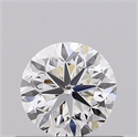 Natural Diamond 0.50 Carats, Round with Good Cut, I Color, VVS2 Clarity and Certified by GIA