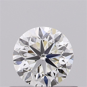 Picture of Natural Diamond 0.50 Carats, Round with Good Cut, I Color, VVS2 Clarity and Certified by GIA