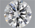 Natural Diamond 0.46 Carats, Round with Excellent Cut, H Color, SI1 Clarity and Certified by IGI