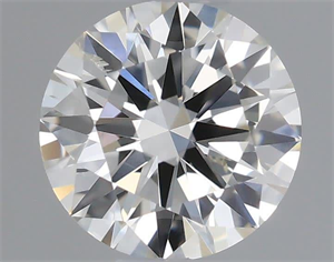 Picture of Natural Diamond 0.46 Carats, Round with Excellent Cut, H Color, SI1 Clarity and Certified by IGI