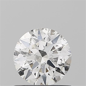 Picture of Natural Diamond 0.55 Carats, Round with Excellent Cut, G Color, SI2 Clarity and Certified by IGI