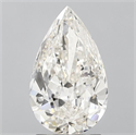 Natural Diamond 2.01 Carats, Pear with  Cut, I Color, SI2 Clarity and Certified by IGI