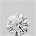 Natural Diamond 0.53 Carats, Round with Very Good Cut, J Color, SI2 Clarity and Certified by IGI