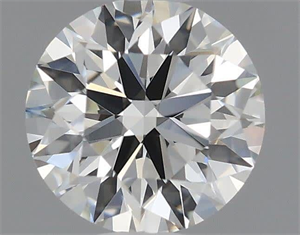 Picture of Natural Diamond 0.46 Carats, Round with Excellent Cut, J Color, VVS1 Clarity and Certified by GIA