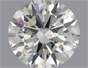 Natural Diamond 0.40 Carats, Round with Excellent Cut, J Color, SI1 Clarity and Certified by IGI