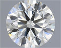 Natural Diamond 0.60 Carats, Round with Excellent Cut, J Color, VVS2 Clarity and Certified by IGI