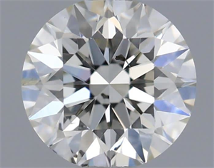 Picture of Natural Diamond 0.54 Carats, Round with Excellent Cut, I Color, SI1 Clarity and Certified by IGI