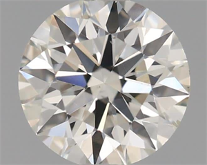 Picture of Natural Diamond 0.40 Carats, Round with Excellent Cut, H Color, VS2 Clarity and Certified by IGI