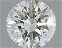 Natural Diamond 0.40 Carats, Round with Excellent Cut, K Color, VVS2 Clarity and Certified by IGI