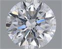 Natural Diamond 0.51 Carats, Round with Excellent Cut, F Color, SI2 Clarity and Certified by IGI