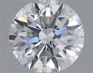 Picture of Natural Diamond 0.51 Carats, Round with Excellent Cut, F Color, SI2 Clarity and Certified by IGI