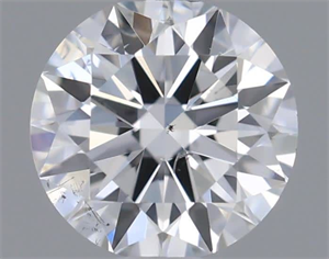 Picture of Natural Diamond 0.40 Carats, Round with Excellent Cut, E Color, SI1 Clarity and Certified by IGI