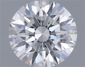 Picture of Natural Diamond 0.53 Carats, Round with Excellent Cut, E Color, SI2 Clarity and Certified by IGI