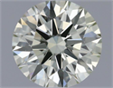 Natural Diamond 0.55 Carats, Round with Excellent Cut, J Color, VS2 Clarity and Certified by IGI