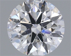 Picture of Natural Diamond 0.51 Carats, Round with Excellent Cut, E Color, SI2 Clarity and Certified by IGI