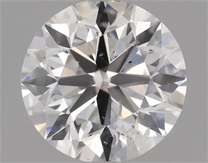 Picture of Natural Diamond 0.55 Carats, Round with Very Good Cut, E Color, I1 Clarity and Certified by IGI