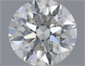 Natural Diamond 0.52 Carats, Round with Excellent Cut, I Color, VS1 Clarity and Certified by IGI