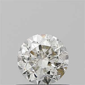 Picture of Natural Diamond 0.50 Carats, Round with Good Cut, J Color, SI2 Clarity and Certified by IGI